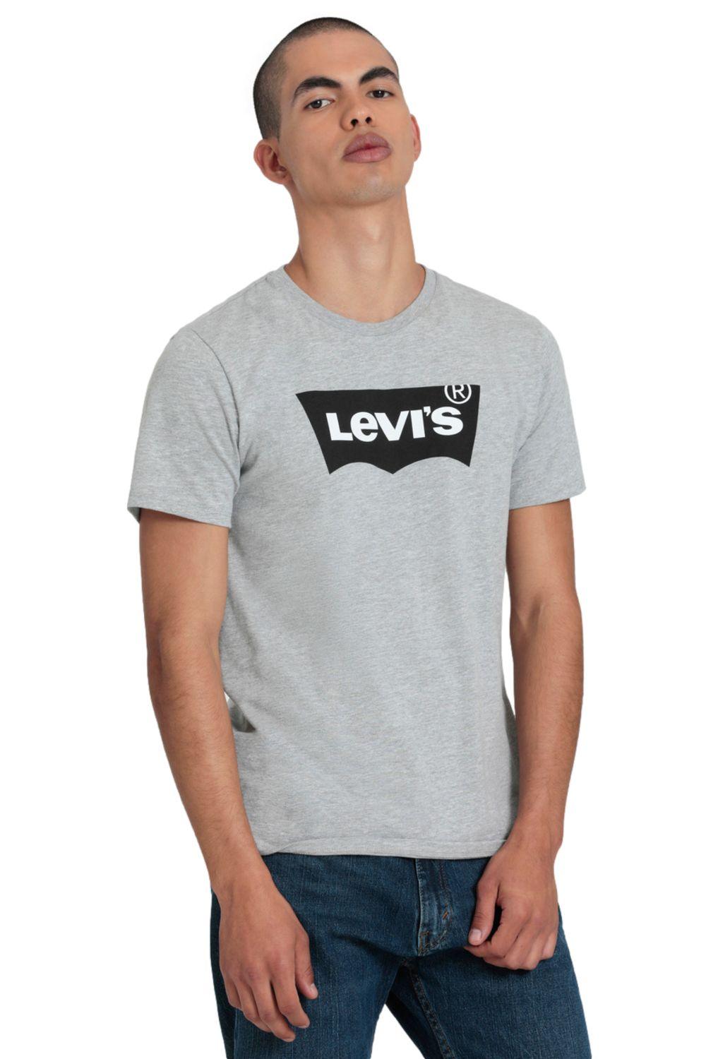 Polera Hombre Graphic Set-In Neck Gris Levis 17783-0350-0