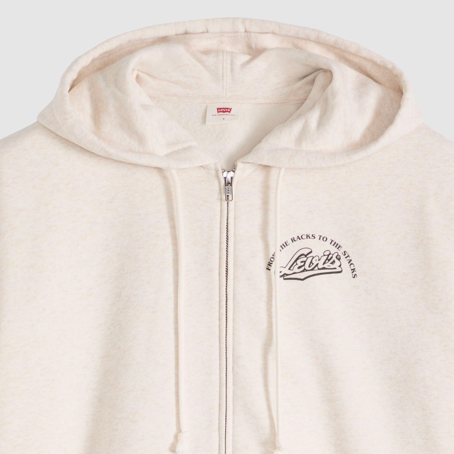 Polerón Mujer Graphic Everyday Zip Beige Levis A9416-0006-4