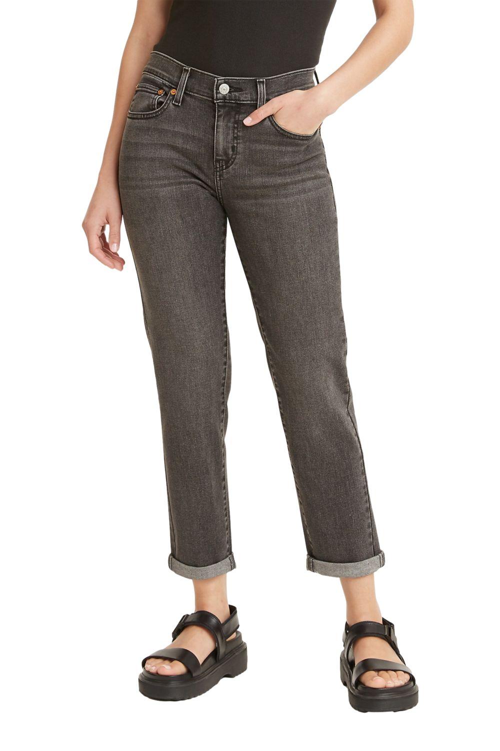 Jeans Mujer Mid Rise Boyfriend Gris Levis 19887-0242-0