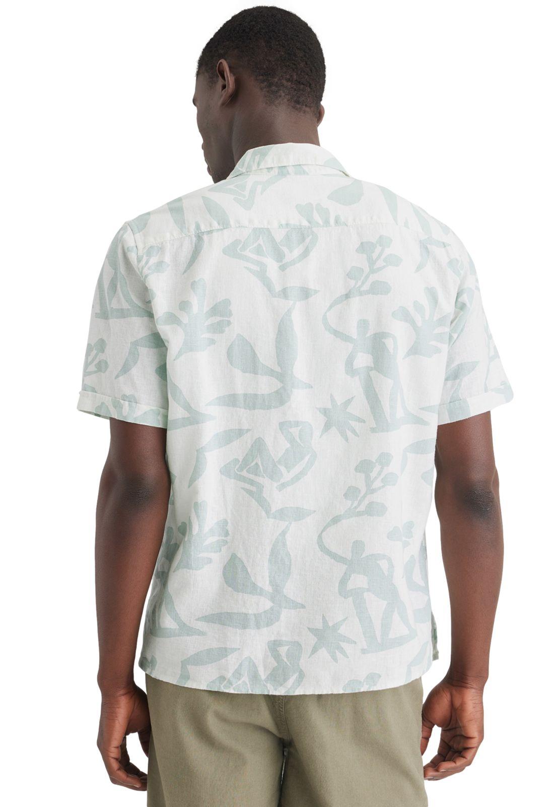 Camisa Hombre Camp Collar Regular Fit Celeste A0861-0038-2