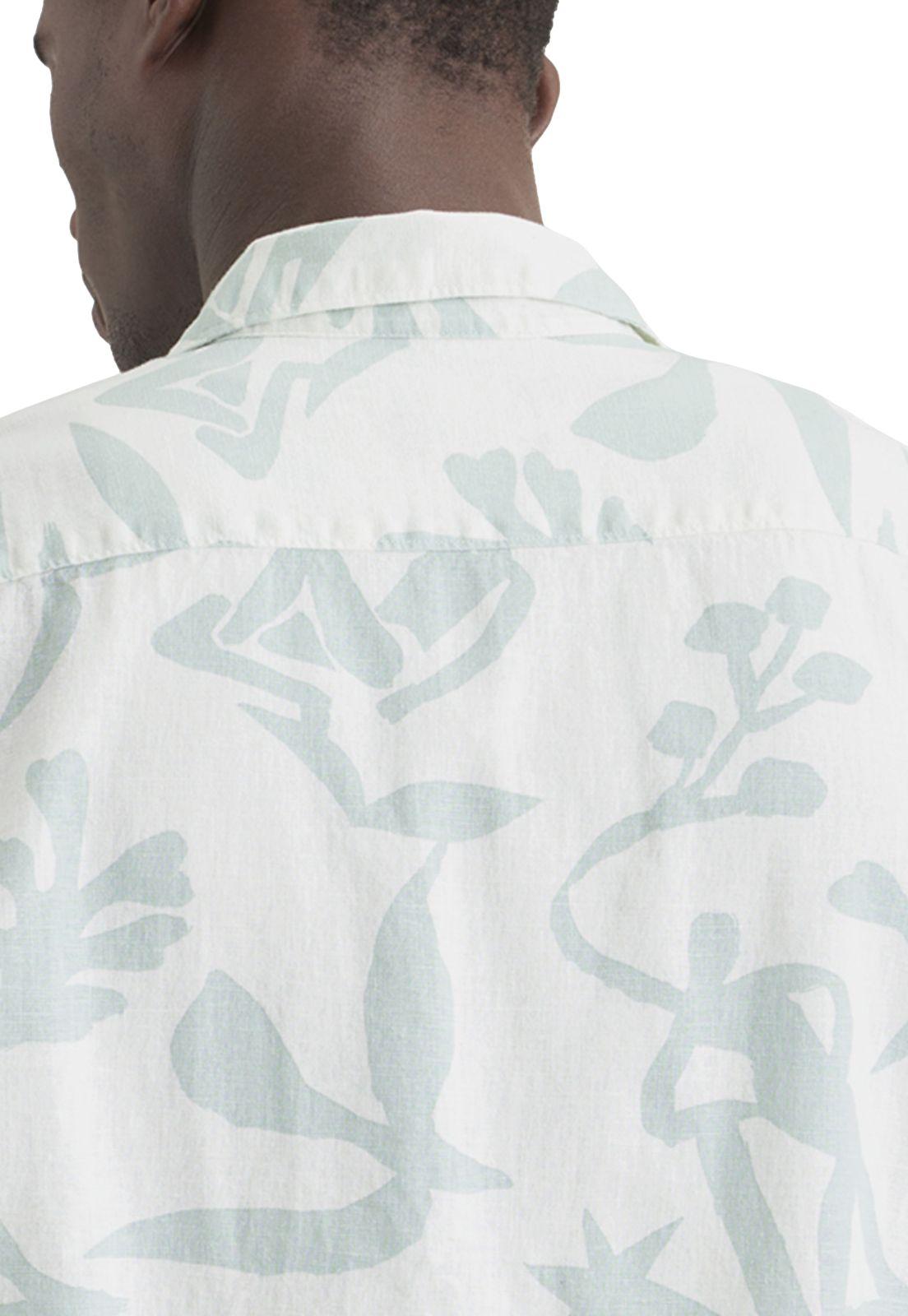 Camisa Hombre Camp Collar Regular Fit Celeste A0861-0038-3