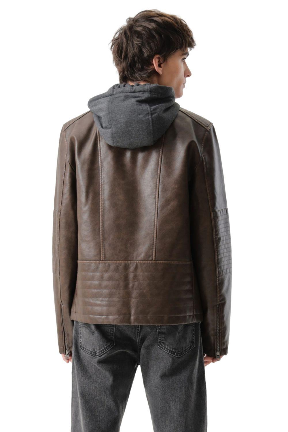 Chaqueta Hombre Cut Racer W/ Hood Café Levis 59491-0562-2