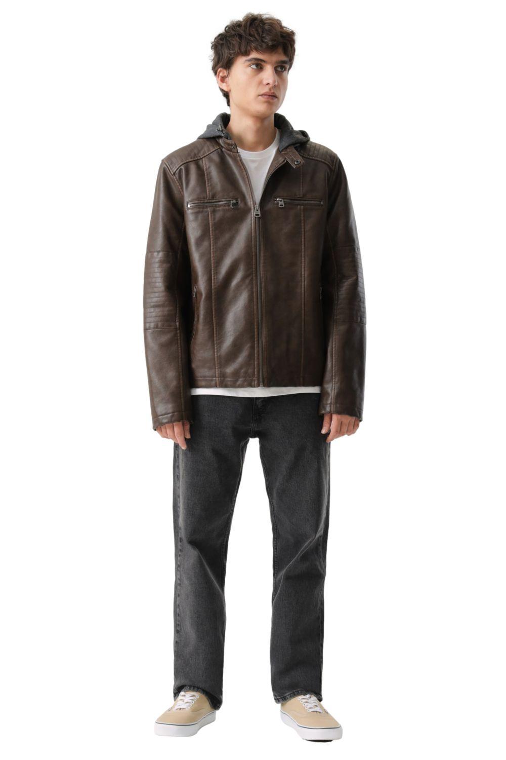 Chaqueta Hombre Cut Racer W/ Hood Café Levis 59491-0562-3
