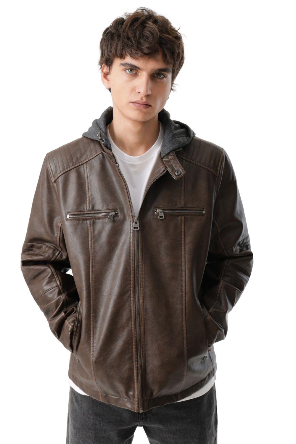 Chaqueta Hombre Cut Racer W/ Hood Café Levis 59491-0562-4