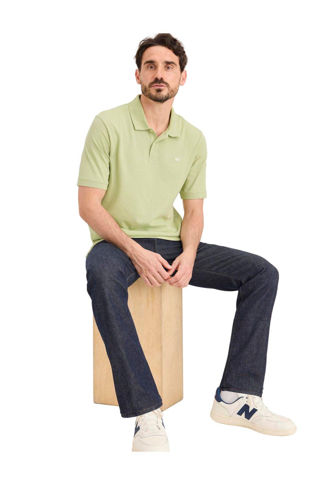 Polera Hombre Polo Regular Fit Verde Claro A6925-0028-2