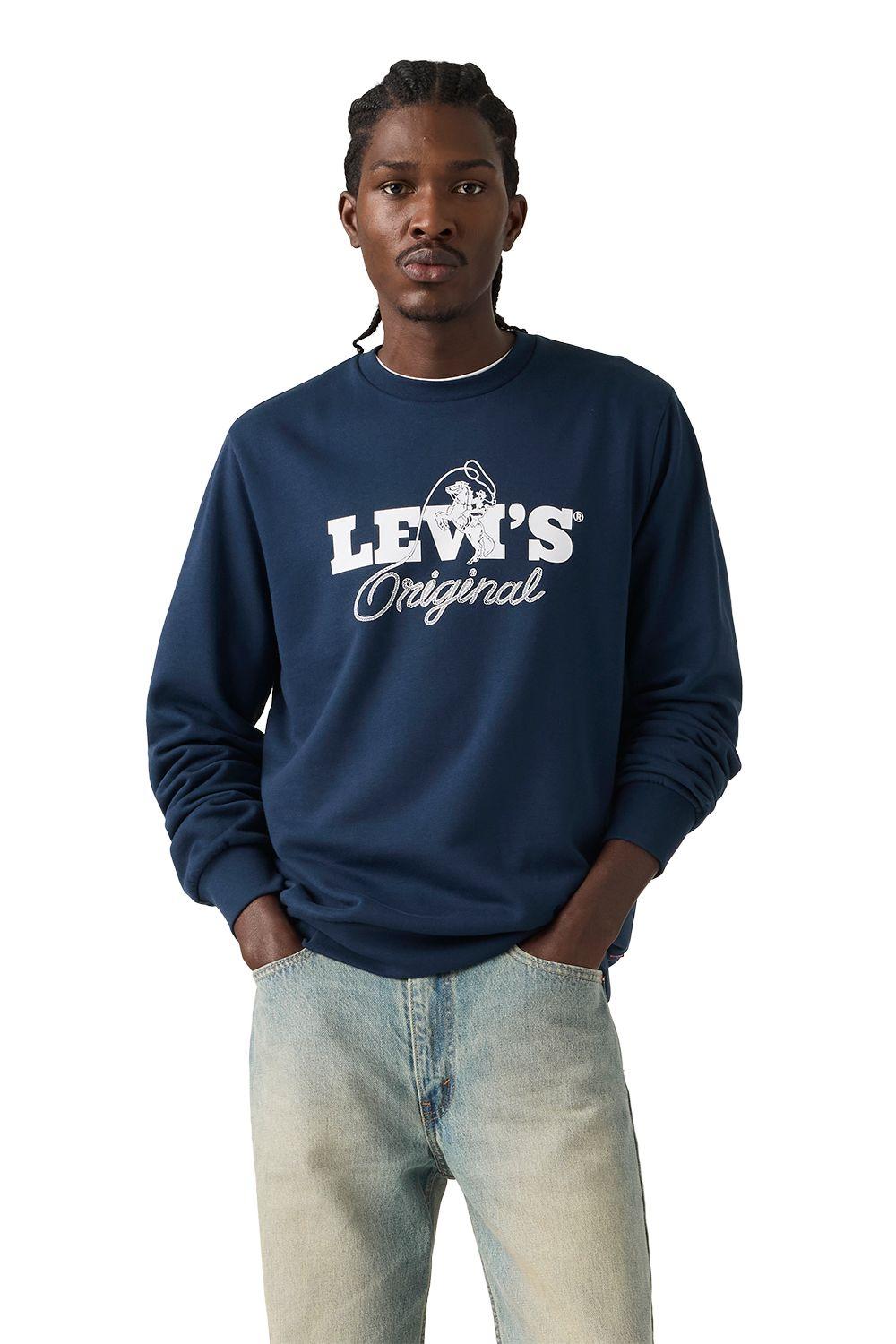 Polerón Hombre Standard Graphic Crew Azul Levis 38423-0164-0