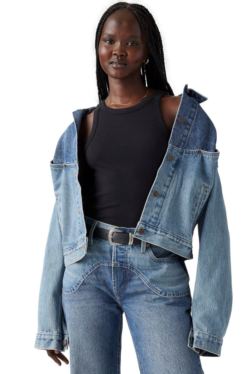 Chaqueta Mujer 90s Trucker Western Celeste Levis 001WO-0000-2