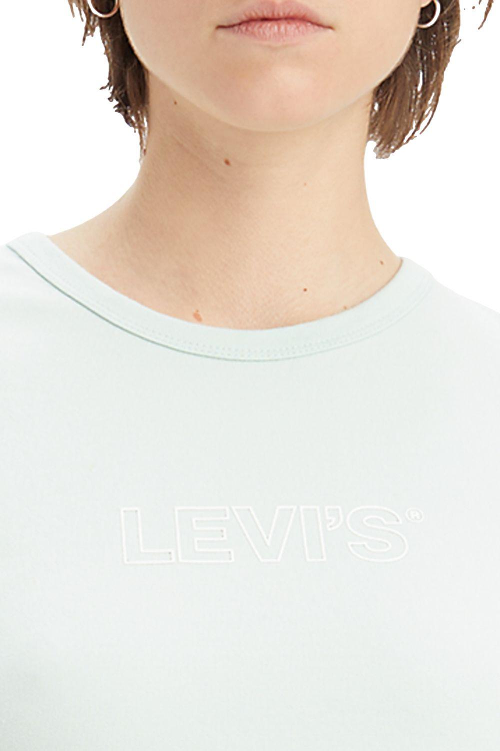 Polera Mujer Slim Manga corta Rickie Verde Levis 17944-0034-1