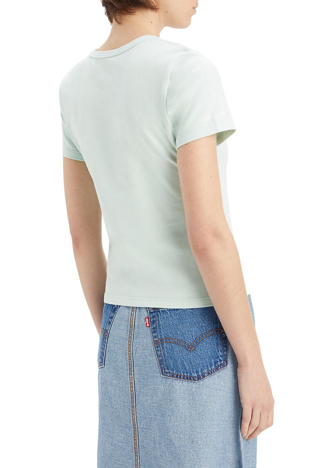 Polera Mujer Slim Manga corta Rickie Verde Levis 17944-0034-2