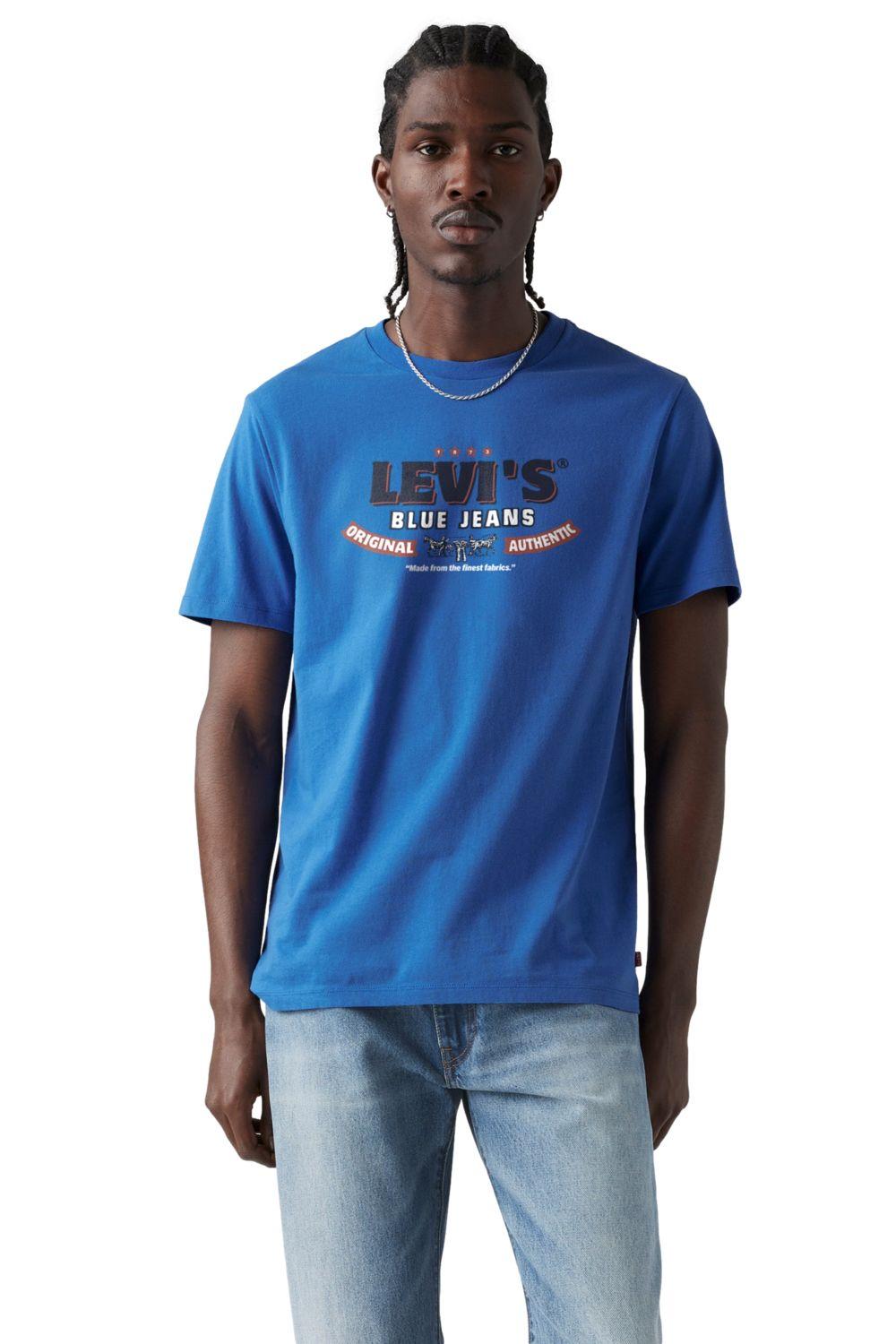 Polera Hombre Graphic Crewneck Tee Azul Levis 22491-1983-2