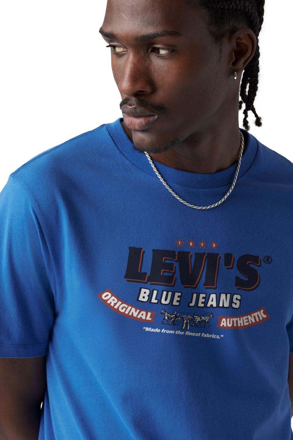 Polera Hombre Graphic Crewneck Tee Azul Levis 22491-1983-3