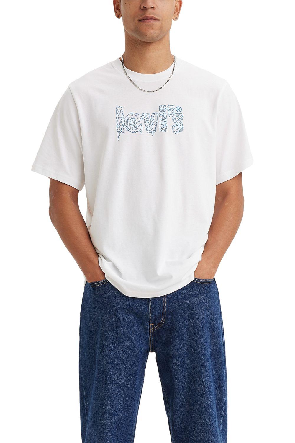 Polera Hombre Manga corta Relaxed Fit Blanco Levis 16143-1165-1