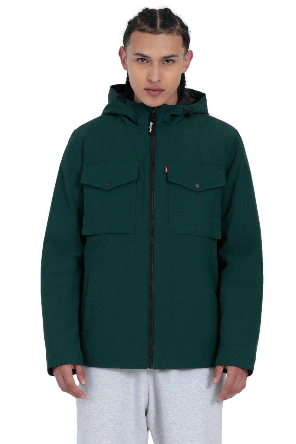 Chaqueta Hombre Hooded Millitary Verde Levis 59491-0190-0