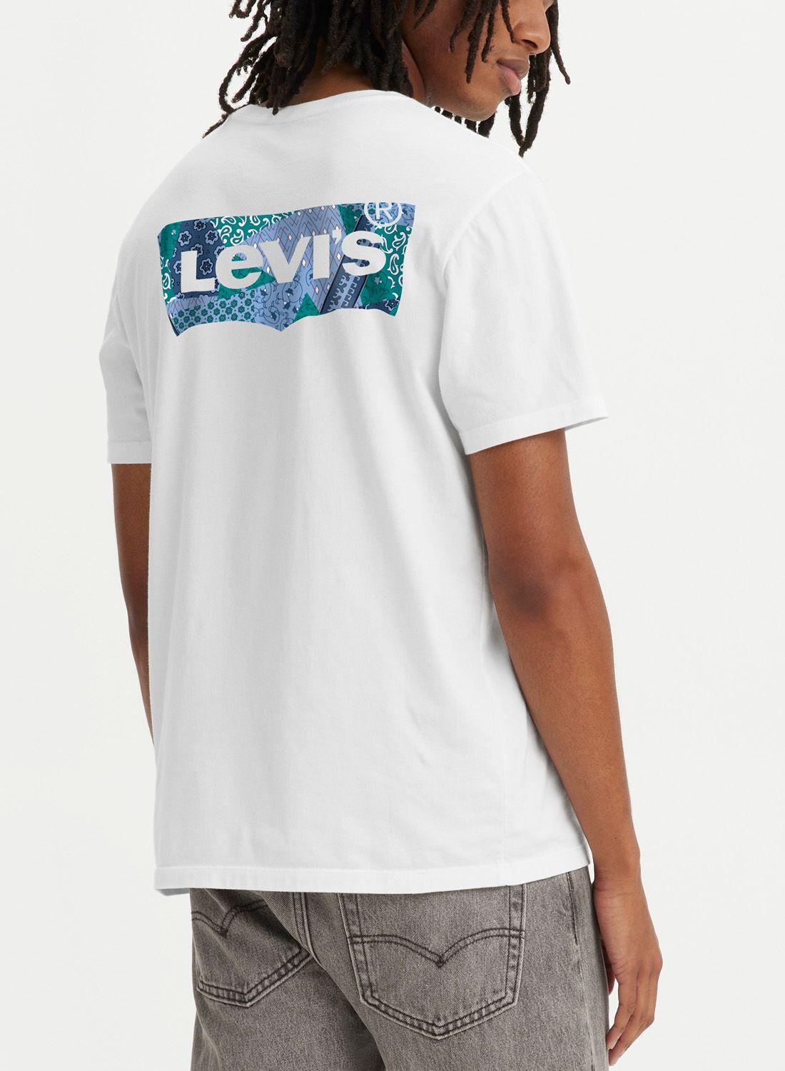 Polera Hombre Graphic Crewneck Blanca Levis 22491-1195-1
