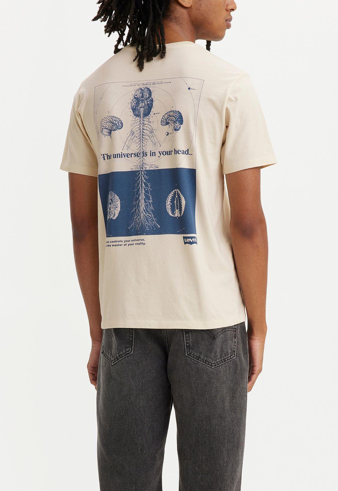 Polera Hombre Graphic Crewneck Blanco Levis 22491-1227-1