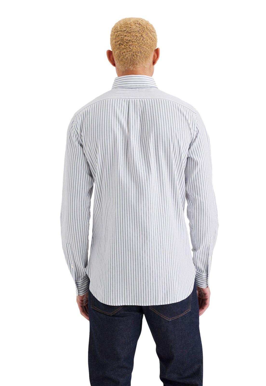 Camisa Hombre Crafted Slim Fit Blanco Rayas A4285-0015-2
