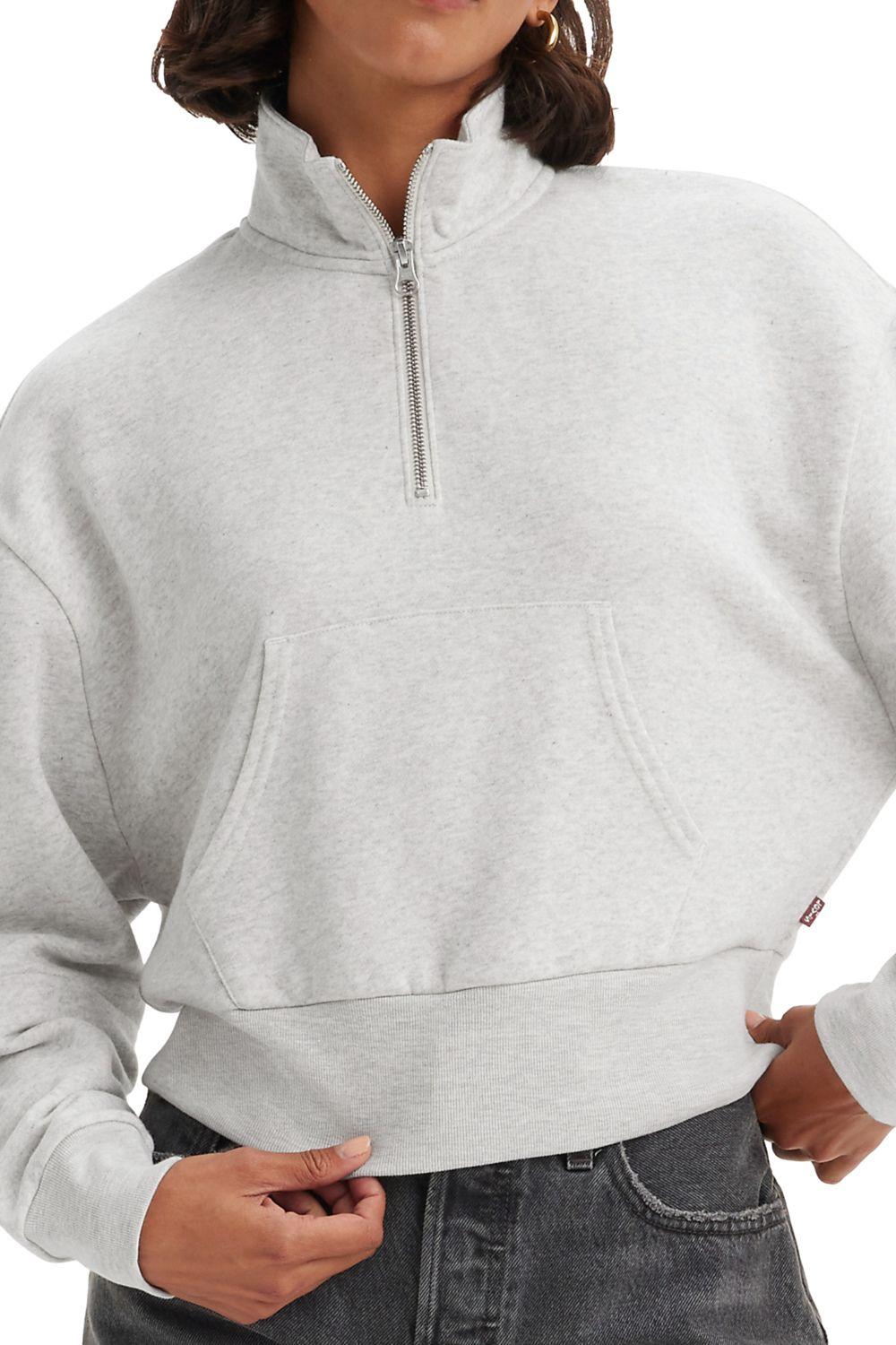 Polerón Mujer Regular Fit Quarter Zip Gris Levis A8459-0001-2