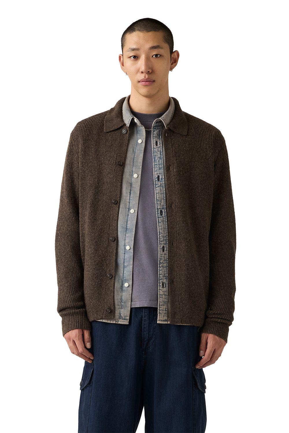 Sweater Hombre Catalina Cardigan Café Levis 0058V-0001-0