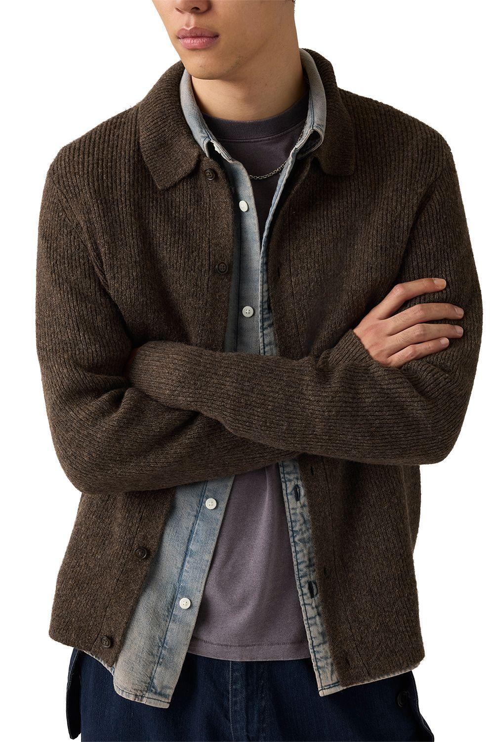 Sweater Hombre Catalina Cardigan Café Levis 0058V-0001-3