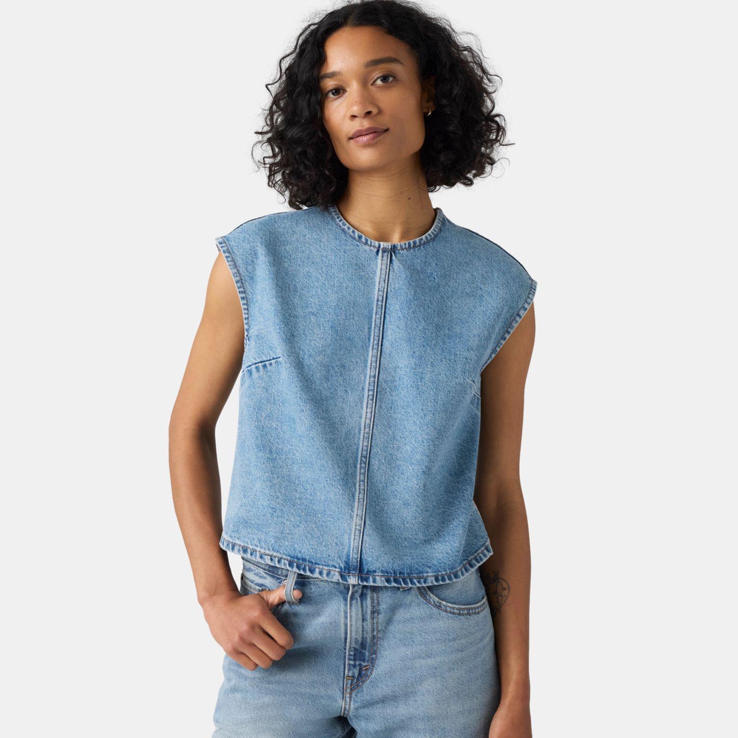 Blusa Mujer Denim Tee Azul Levis 008AG-0000-3
