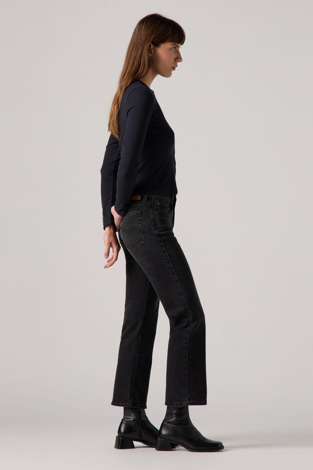 Jeans Mujer 725 Authentic Kick Boot Negro Levis 001W1-0009-1