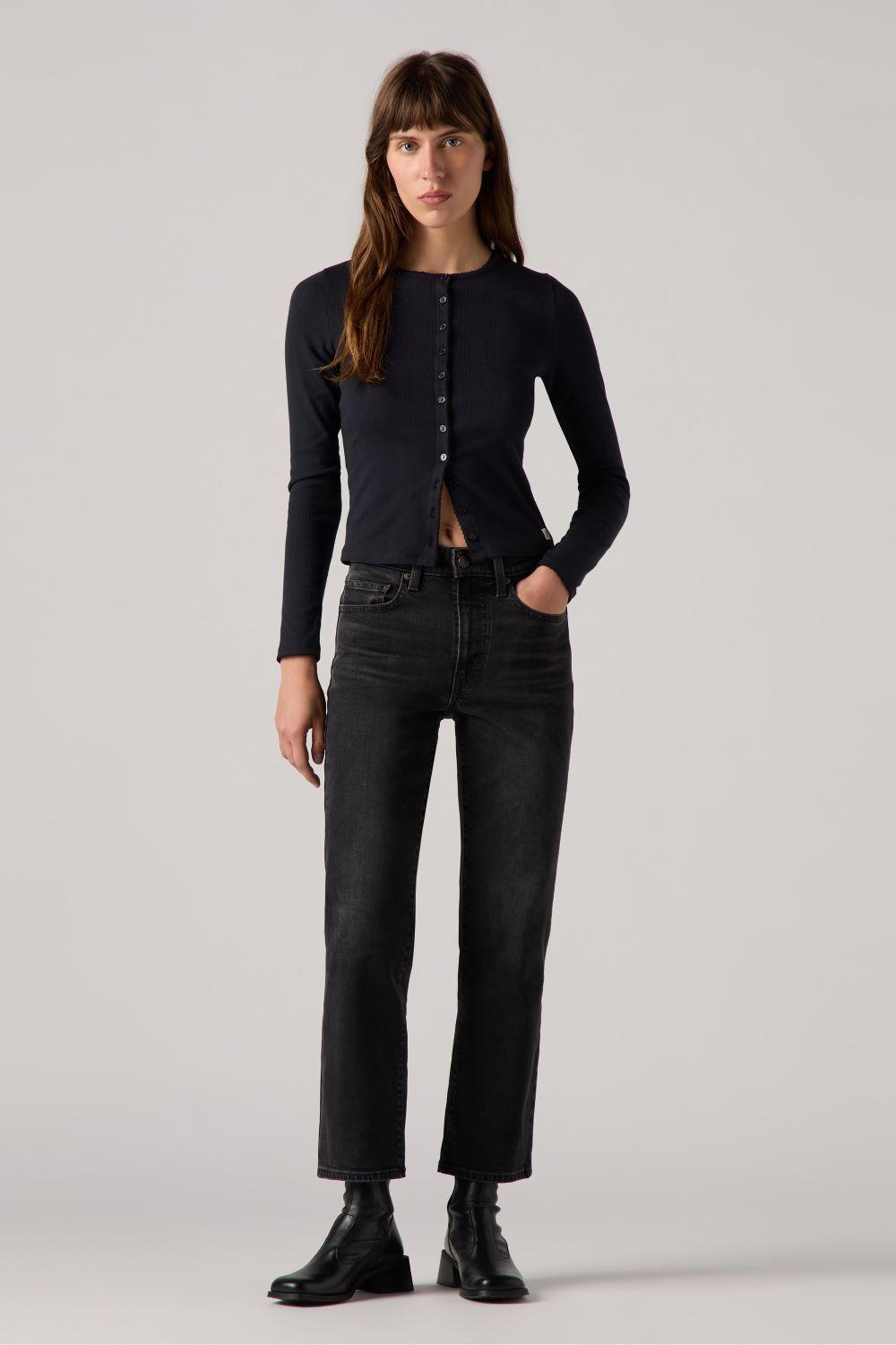 Jeans Mujer 725 Authentic Kick Boot Negro Levis 001W1-0009-2