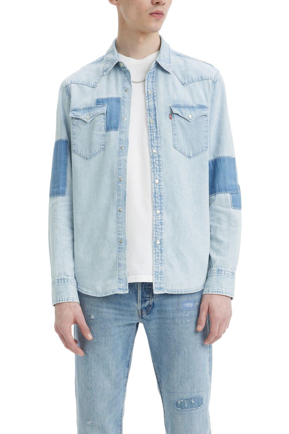 Camisa Hombre Parche Azul Levis 85745-0129-0