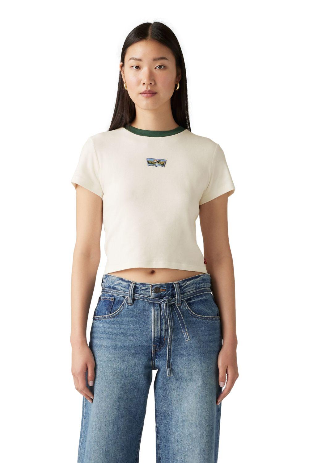 Polera Mujer Sporty Tee Beige Levis A8798-0014-0