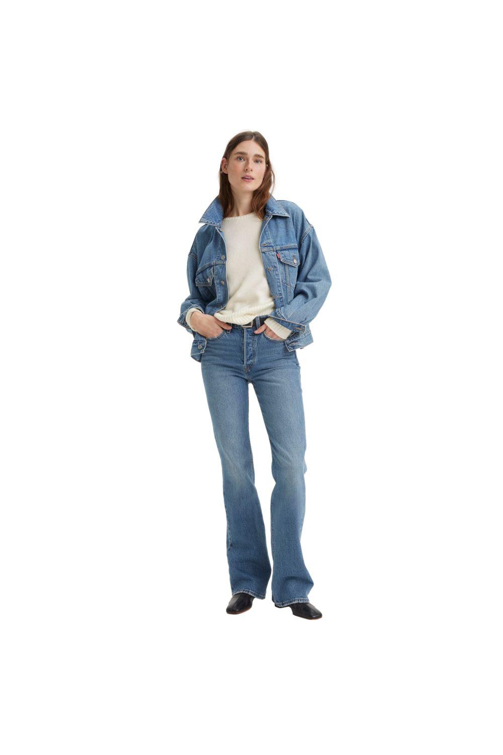 Jeans Mujer Wedgie Boot Azul Levis A8710-0002-3