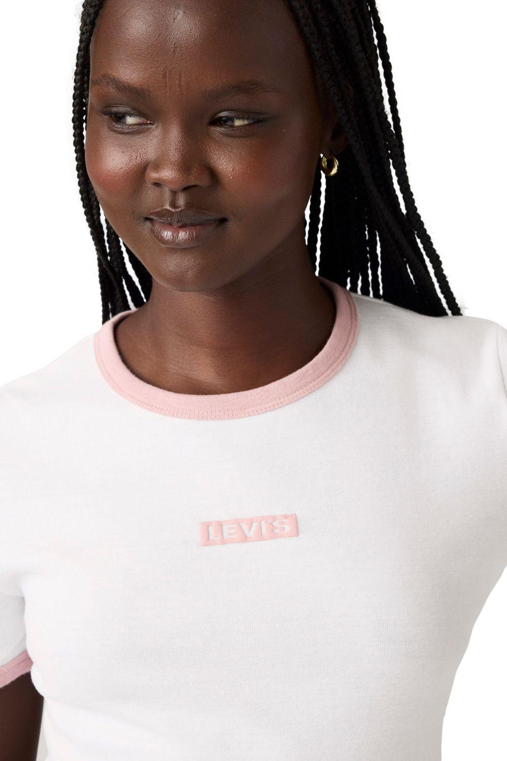 Polera Mujer Graphic Ringer Rickie Blanco Levis A3519-0047-3