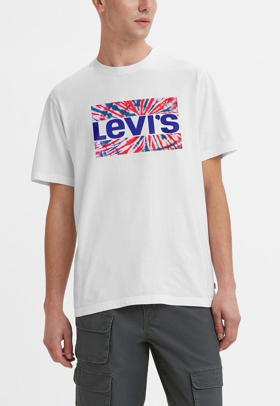 Polera Hombre Cuello Redondo Sportswear Gráfica Blanca Levis 16143-0609-0