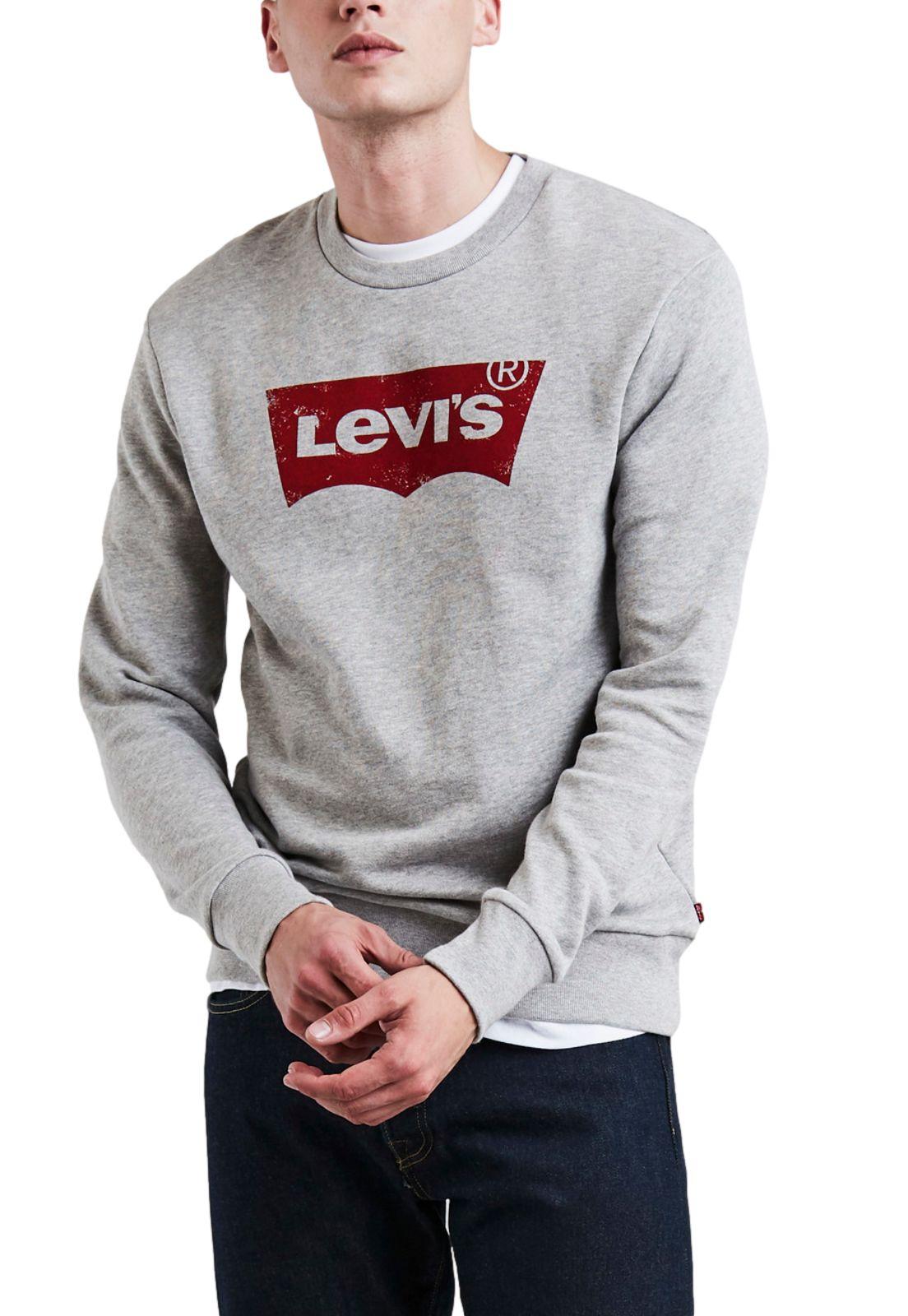 Polerón Hombre Regular Fit Gráfico Gris Levis 19492-0026-0