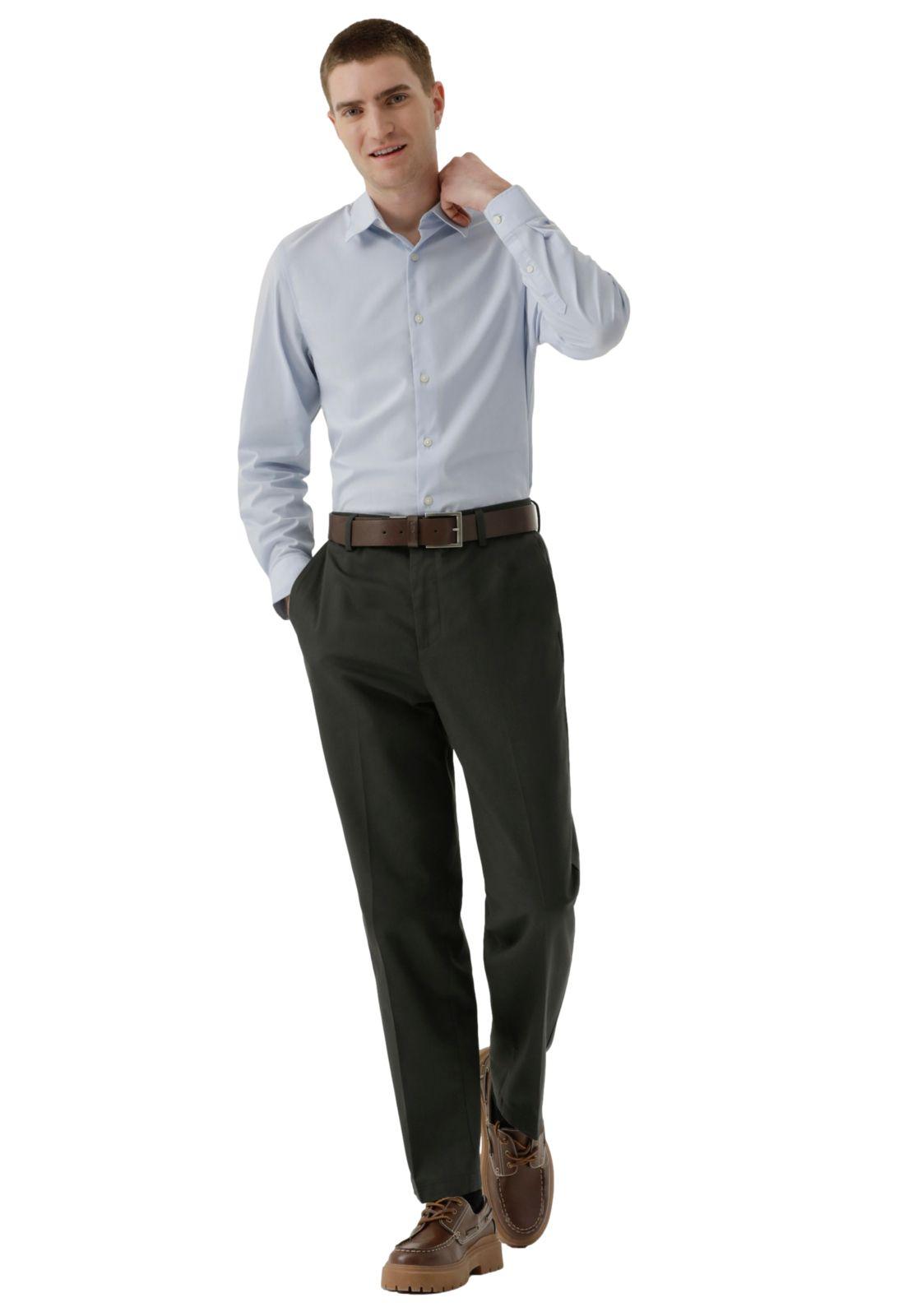 Pantalón Hombre Stain Defender Straight Fit Gris A5210-0009-3