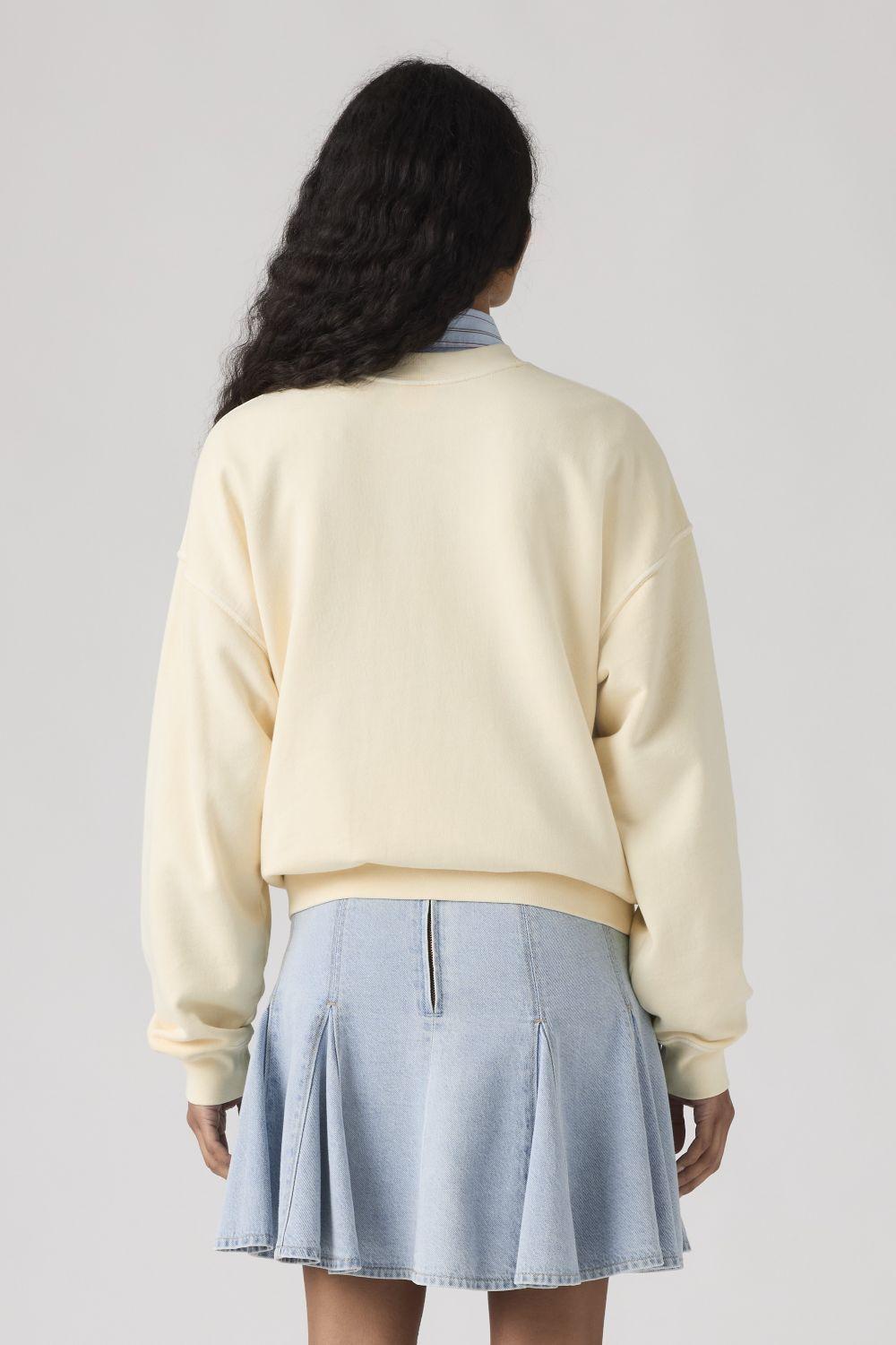 Polerón Mujer Vintage Boxy French Terry Beige Levis 006DW-0002-1