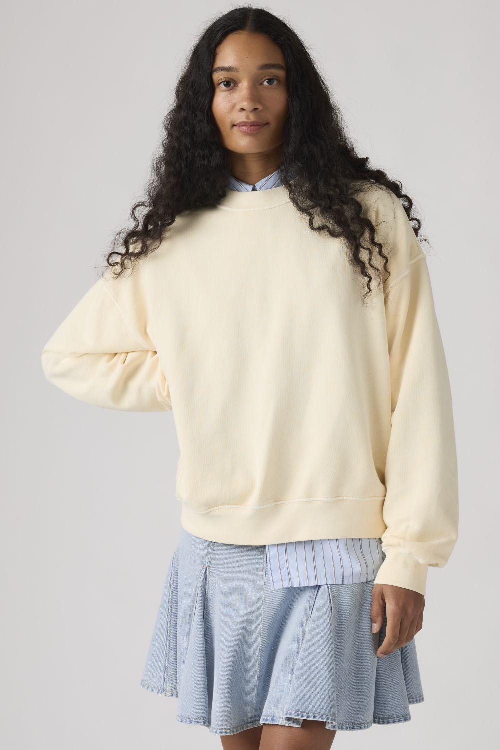 Polerón Mujer Vintage Boxy French Terry Beige Levis 006DW-0002-3