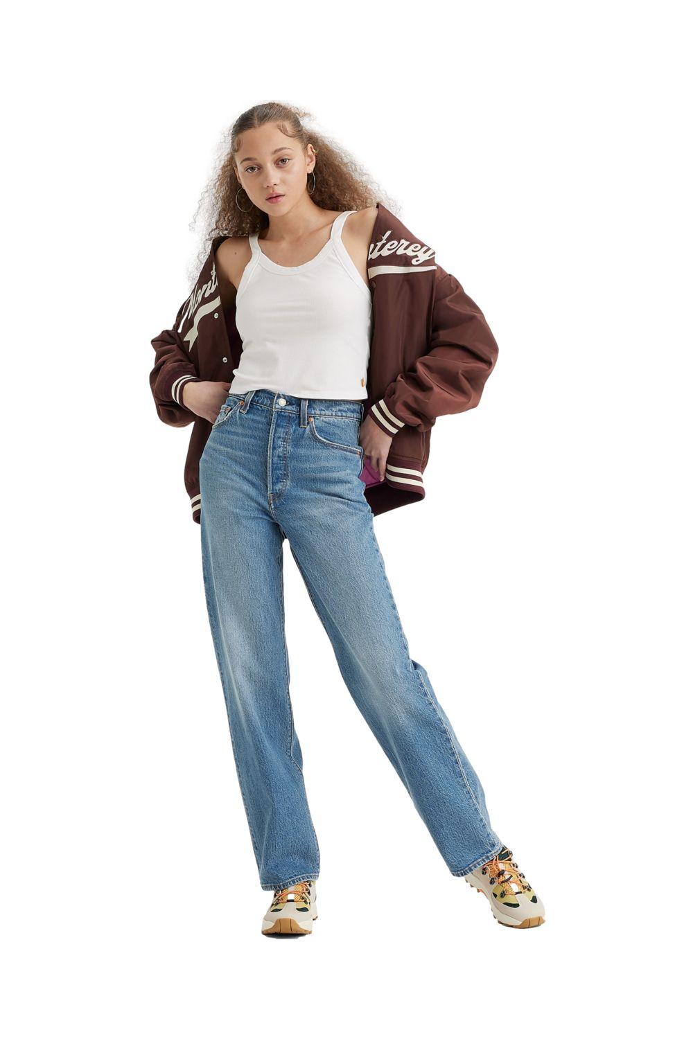 Jeans Mujer Ribcage Full Length Azul Levis 79078-0008-3