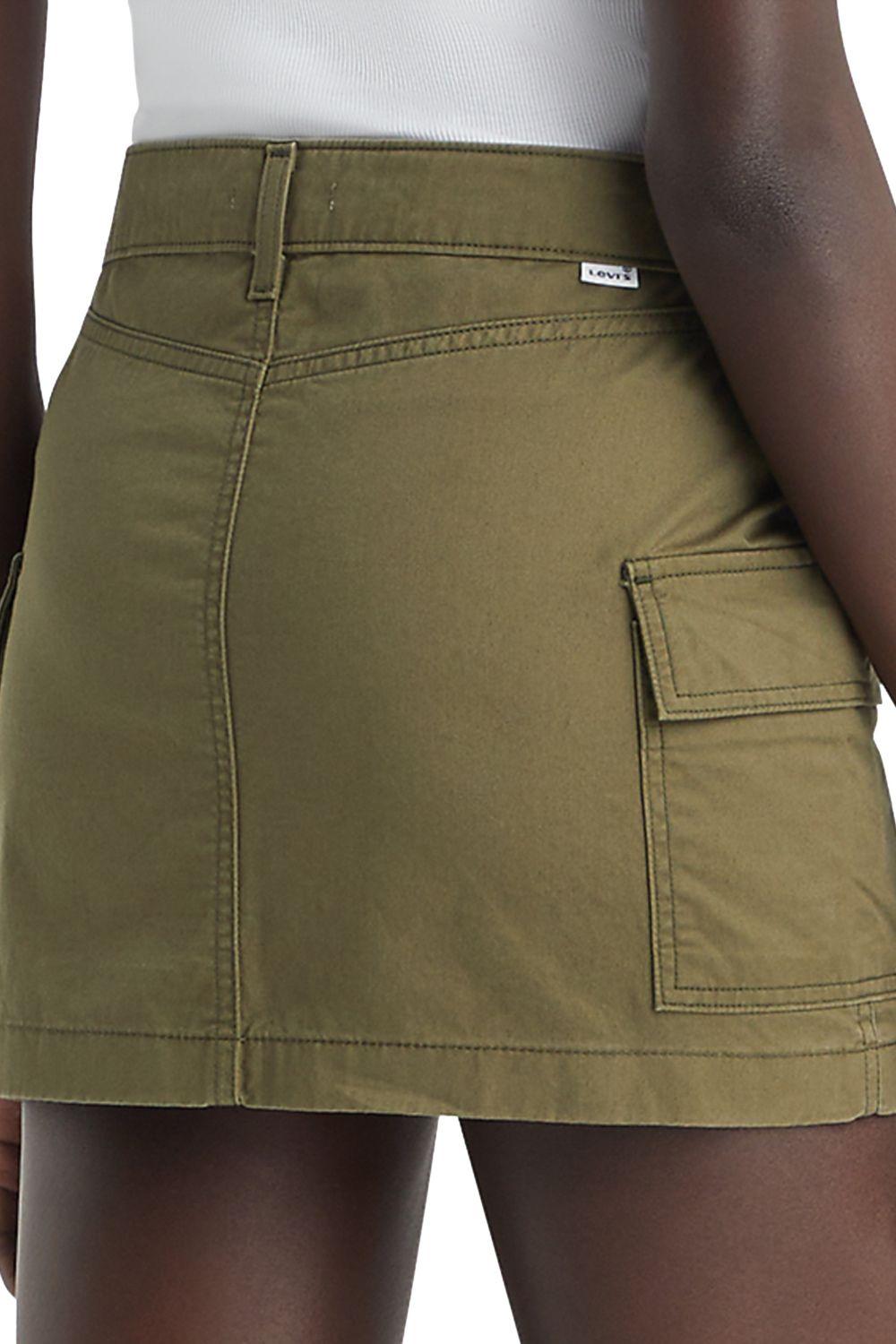 Falda Mujer Mini Cargo Verde Levis A7520-0001-3