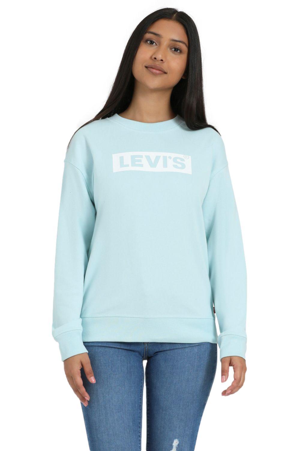 Polerón Mujer Graphic Standard Celeste Levis 18686-0096-0