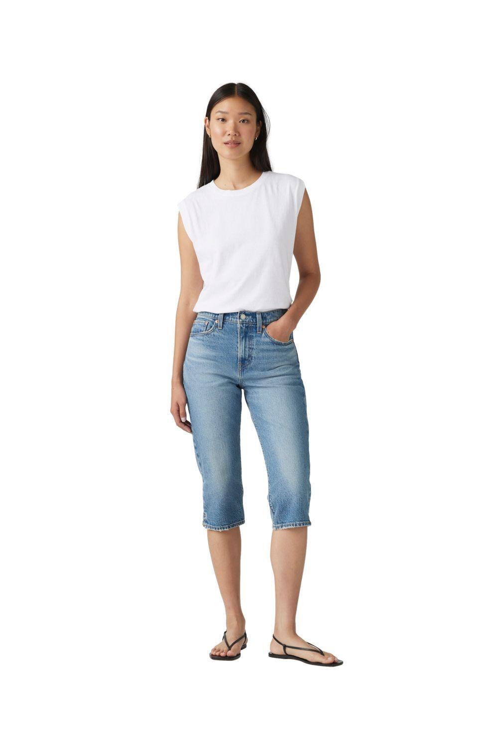 Jeans Mujer Wedgie Capri Celeste Levis 003NI-0001-3