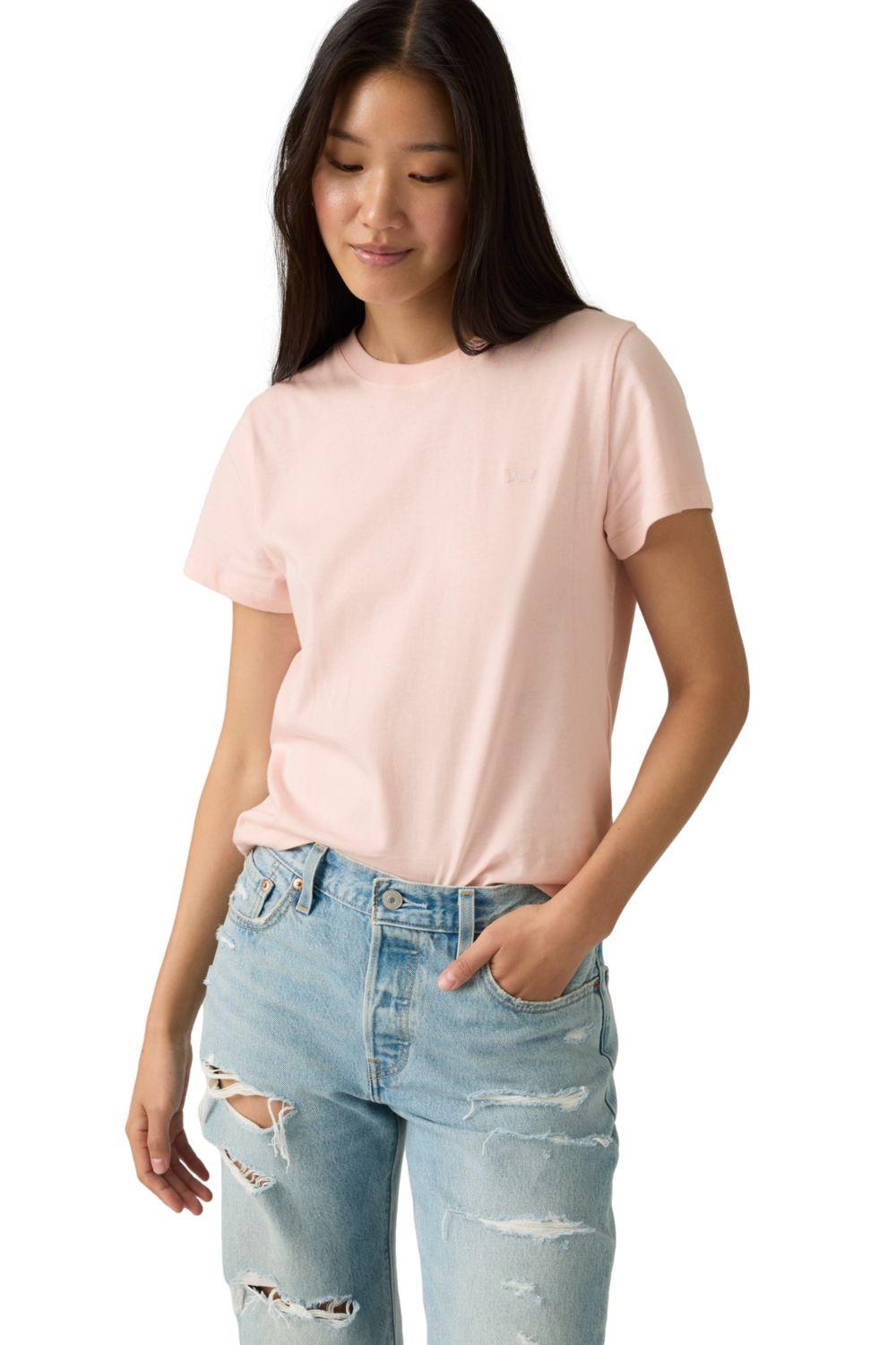 Polera Mujer Favorite Cotton Tee Rosado Levis 005J2-0018-2