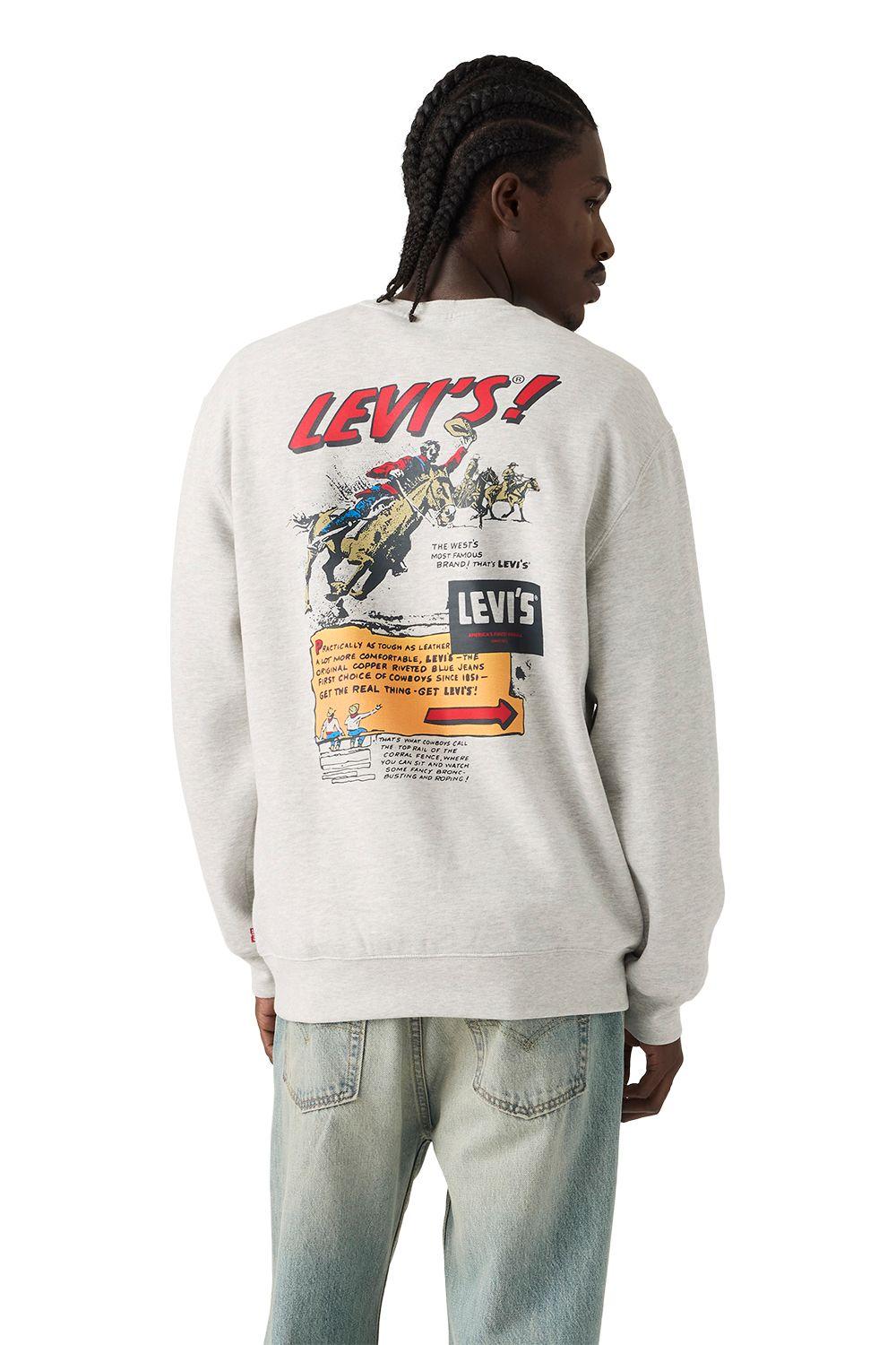 Polerón Hombre Relaxd Graphic Crew Gris Levis 38712-0489-1