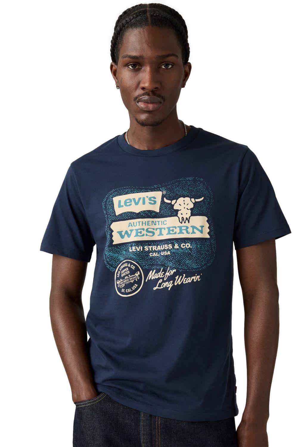 Polera Hombre Graphic Crewneck Tee Azul Levis 22491-1972-2