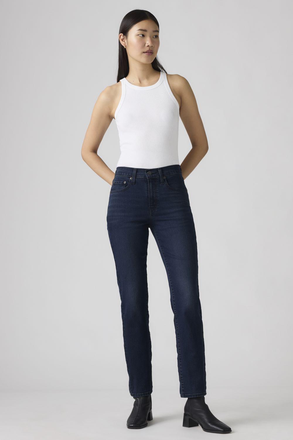 Jeans Mujer 724 High Rise Straight Azul Levis 18883-0396-2