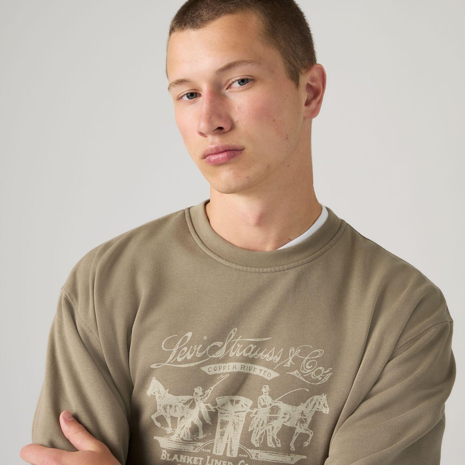 Polerón Hombre Relaxd Graphic Crew Café Levis 38712-0520-3