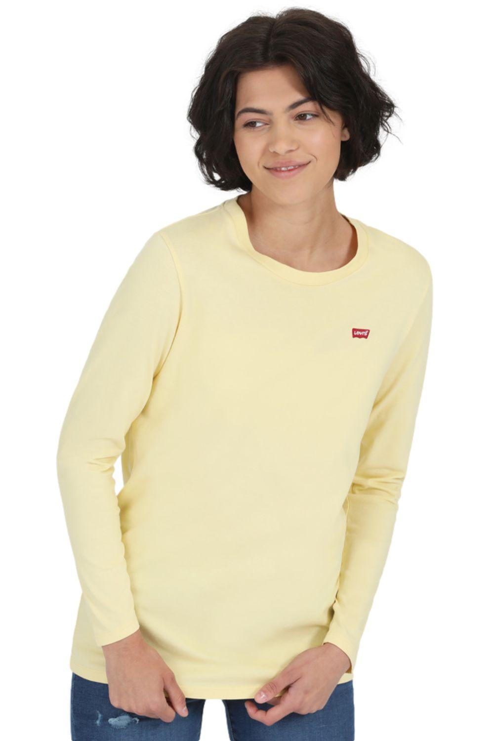 Polera Mujer Manga Larga Amarilla Levis A3052-0002-4