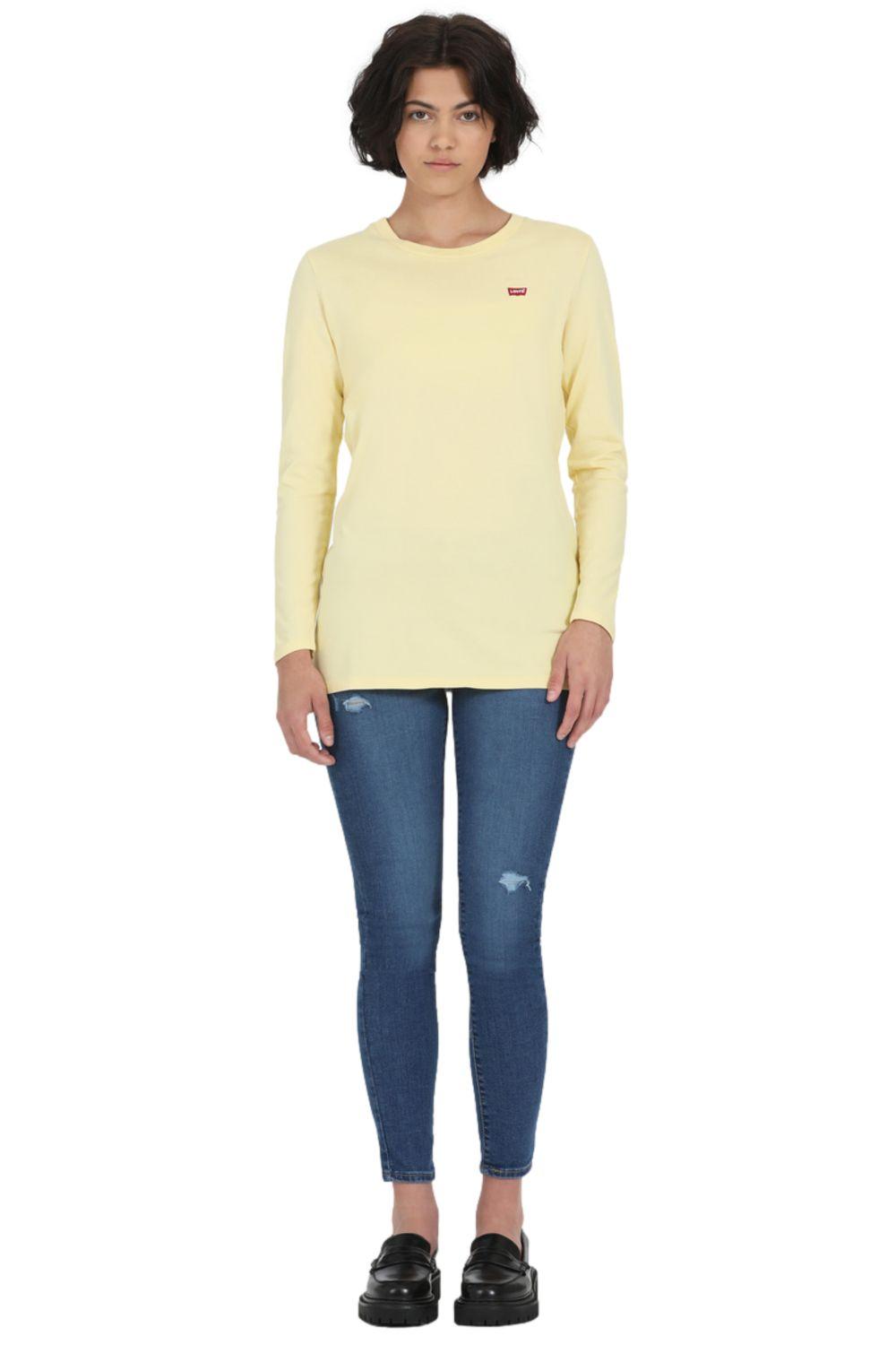 Polera Mujer Manga Larga Amarilla Levis A3052-0002-3