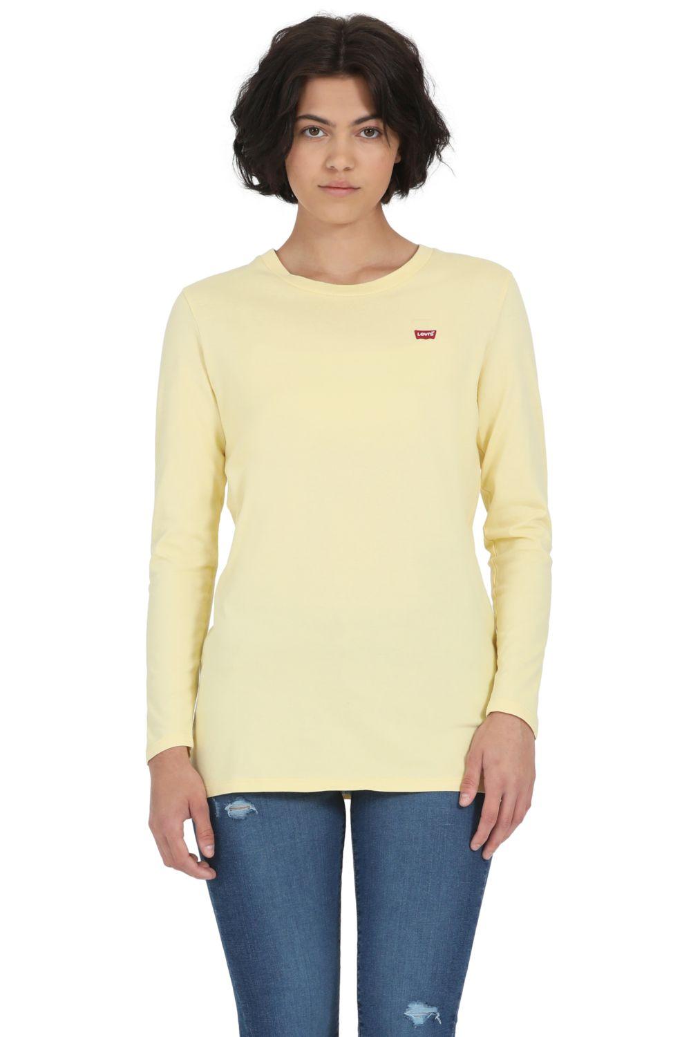 Polera Mujer Manga Larga Amarilla Levis A3052-0002-0