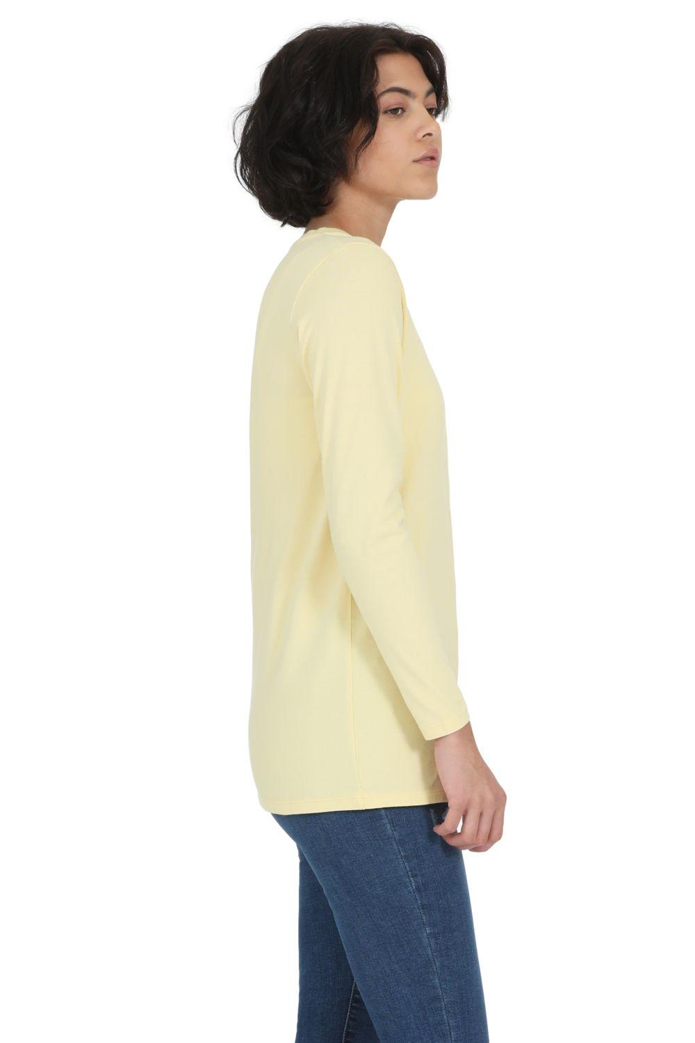 Polera Mujer Manga Larga Amarilla Levis A3052-0002-1