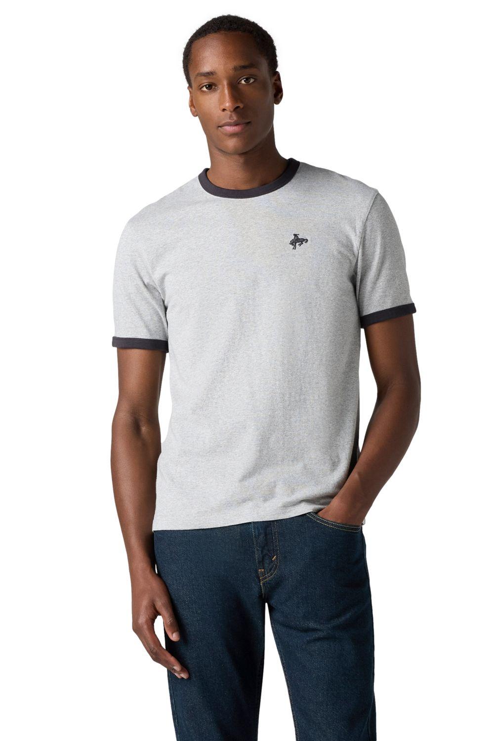 Polera Hombre Retro Emb Ringer Tee Gris Levis 003R5-0001-0