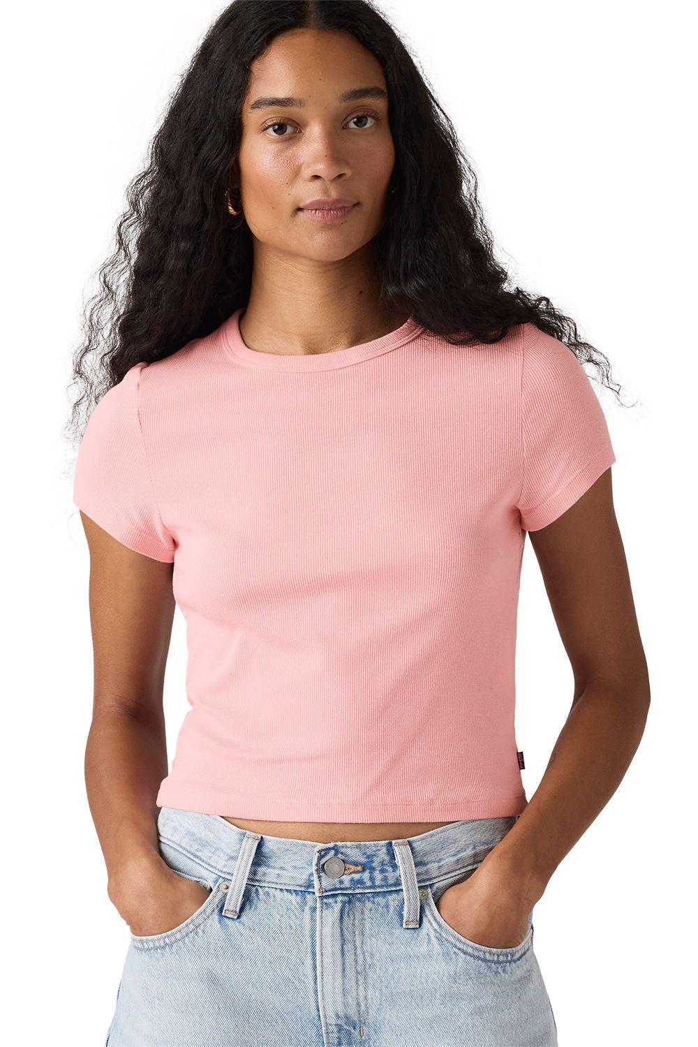 Polera Mujer Hayes Cropped Tee Rosado Levis 005JL-0006-2